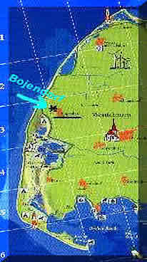 Katenausschnitt von Westfehmarn. Lage von Bojendorf
